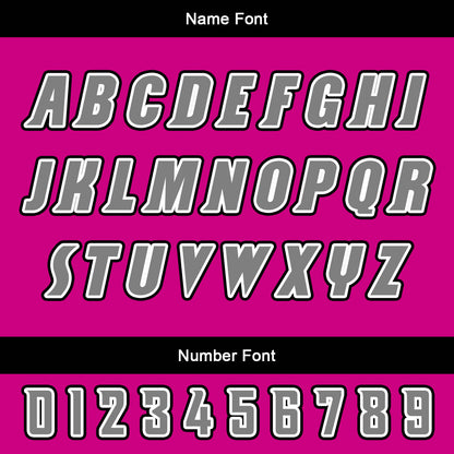 Benutzerdefinierte Pflaume Rosa Schwarz Reversible Basketball Jersey Personalisierte Print Name Nummer Logo