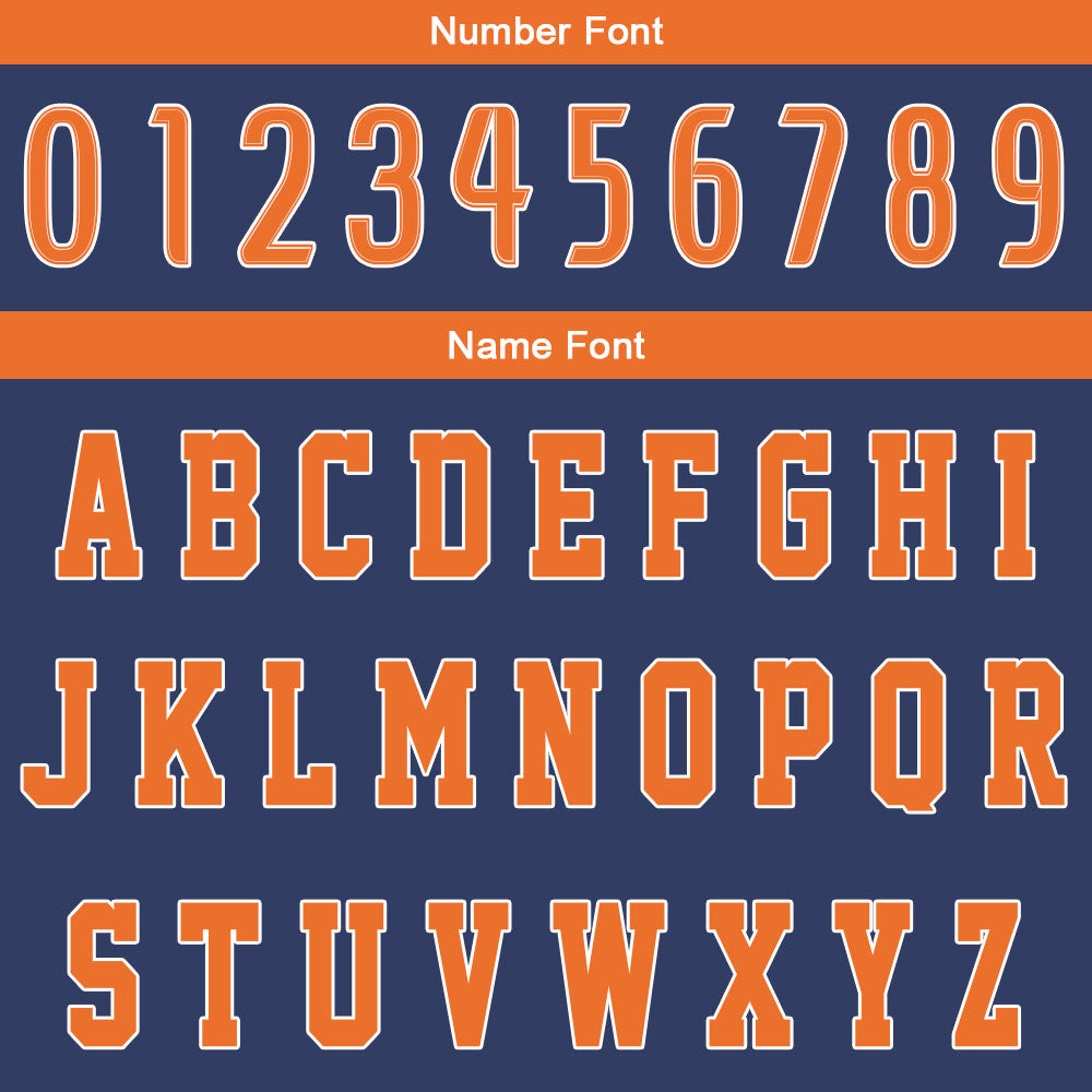 Benutzerdefinierter Marine Orange Basketball Jersey Uniform Anzug gedruckt Ihr Logo Name Nummer