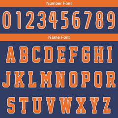 Benutzerdefinierter Marine Orange Basketball Jersey Uniform Anzug gedruckt Ihr Logo Name Nummer