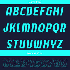 Kundenspezifisches Dunkelblau Cyan Basketball Fußball Schießen langes T-Shirt für Erwachsene und Kinder