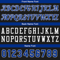Individuelle Schwarz Königliche Basketball Jersey Shorts für Männer und Frauen Gestickter und gedruckter Name, Nummer und Logo