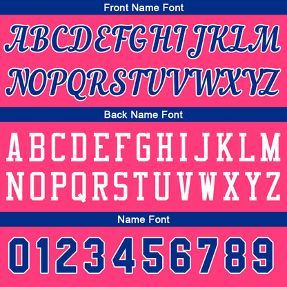 Individuelle Rosa-Königlich Basketball Jersey Shorts für Männer und Frauen Gestickter und gedruckter Name, Nummer und Logo
