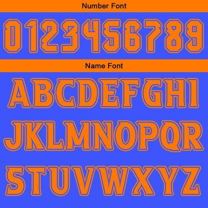 Benutzerdefinierte Blau Orange Reversible Basketball Jersey Personalisierte Print Name Nummer Logo