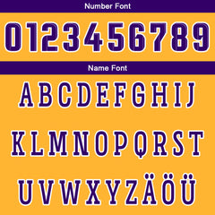 Benutzerdefinierte Gelb Lila Reversible Basketball Jersey Personalisierte Drucken Name Nummer Logo