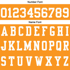 Benutzerdefinierte Orange Weiß Fußball Polo-Shirts Fügen Sie Ihr Einzigartiges hinzu Logo/Name/Nummer