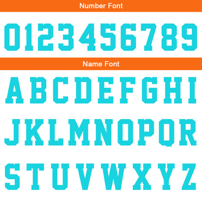 Benutzerdefinierte Orange Cyan Reversible Basketball Jersey Personalisierte Drucken Name Nummer Logo