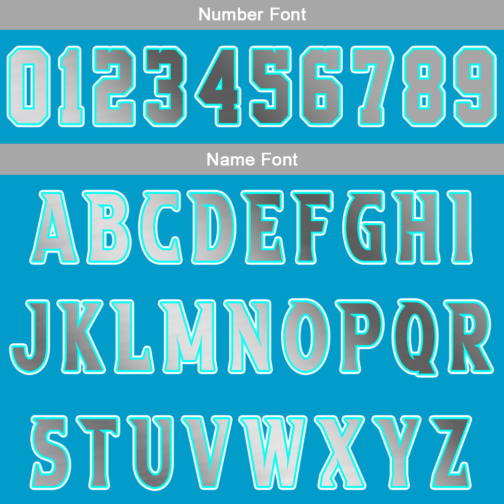Benutzerdefinierter Cyan Grau Basketball Jersey Uniform Anzug gedruckt Ihr Logo Name Nummer