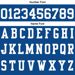 Benutzerdefinierte Blau Weiß Fußball Gradient Polo-Shirts Fügen Sie Ihr Einzigartiges hinzu Logo/Name/Nummer