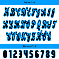 Benutzerdefiniert Blau Weiß Personalisierter Baseball Jersey mit Farbverlauf Team Uniform mit Namen und Nummer