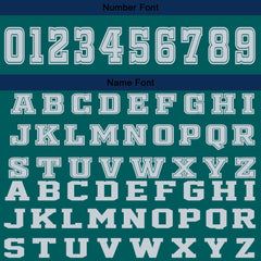 Benutzerdefinierter Grün Blau Basketball Jersey Uniform Anzug gedruckt Ihr Logo Name Nummer