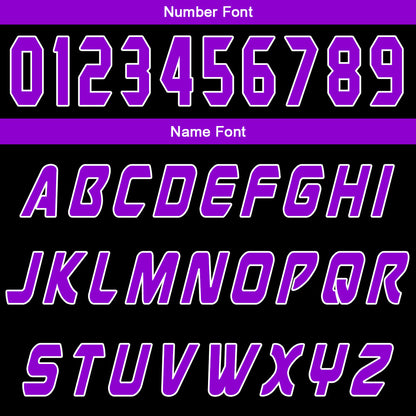 Benutzerdefinierter Schwarz Lila Basketball Jersey Uniform Anzug gedruckt Ihr Logo Name Nummer