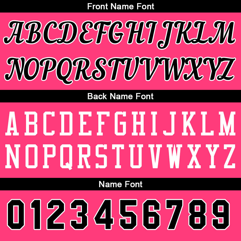 Individuelle Rosa-Schwarz Basketball Jersey Shorts für Männer und Frauen Gestickter und gedruckter Name, Nummer und Logo