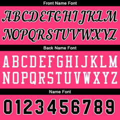 Individuelle Rosa-Schwarz Basketball Jersey Shorts für Männer und Frauen Gestickter und gedruckter Name, Nummer und Logo