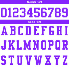 Benutzerdefinierte Weiß Lila Fußball Gradient Polo-Shirts Fügen Sie Ihr Einzigartiges hinzu Logo/Name/Nummer