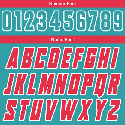 Benutzerdefinierte Cyan Rot Reversible Basketball Jersey Personalisierte Drucken Name Nummer Logo