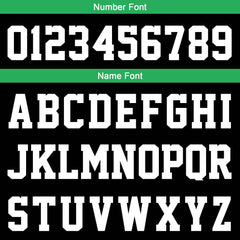 Benutzerdefinierte Schwarz Grün Kurzarm-Kapuzenpullover für Männer Frauen Hemden mit Kapuzen gedruckt Name Logo