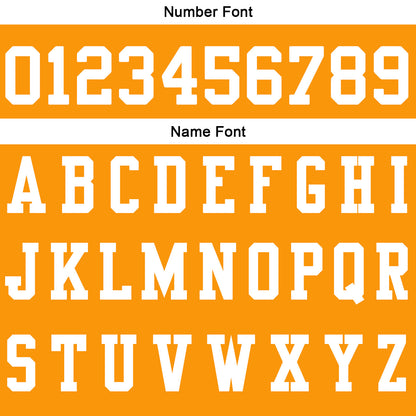 Benutzerdefinierte Orange Weiß Fußball Gradient Polo-Shirts Fügen Sie Ihr Einzigartiges hinzu Logo/Name/Nummer