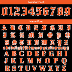 Maßgeschneiderte Orange Letterman Varsity Jacket Individuelle Stickerei Druck nach Ihrem Wunsch