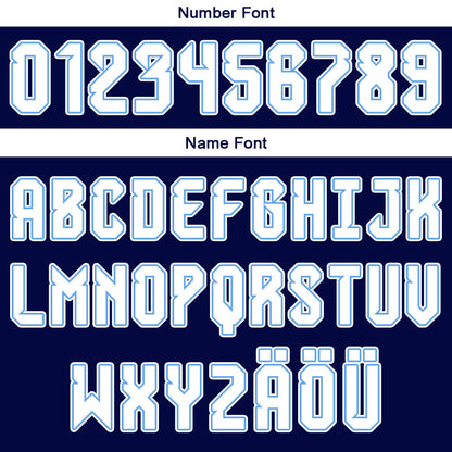 Benutzerdefinierter Marineblau Weiß Basketball Jersey Uniform Anzug gedruckt Ihr Logo Name Nummer