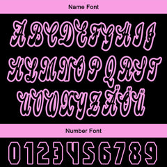 Benutzerdefiniert Lila Schwarz Personalisierter Baseball Jersey mit Farbverlauf Team Uniform mit Namen und Nummer