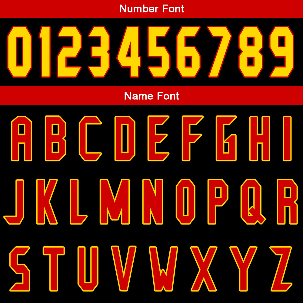 Benutzerdefinierter Schwarz Rot Gelb Basketball Jersey Uniform Anzug gedruckt Ihr Logo Name Nummer