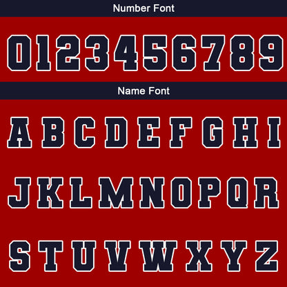 Benutzerdefiniert Rot Weiß Marine Wasserdichte Varsity Jacken Personalisiert genäht Name Nummer Logo zu Letterman Jacken