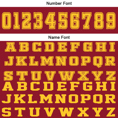 Benutzerdefinierter Rot Gelb Basketball Jersey Uniform Anzug gedruckt Ihr Logo Name Nummer