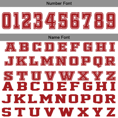Benutzerdefinierter Weiß Rot Basketball Jersey Uniform Anzug gedruckt Ihr Logo Name Nummer