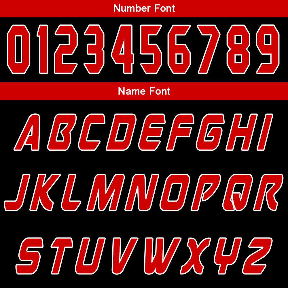 Benutzerdefinierter Schwarz Rot Basketball Jersey Uniform Anzug gedruckt Ihr Logo Name Nummer