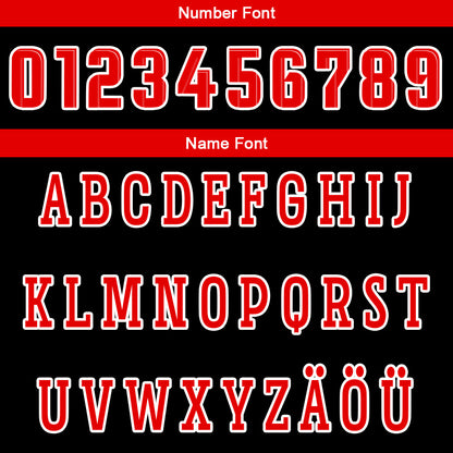 Benutzerdefinierte Schwarz Rot Reversible Basketball Jersey Personalisierte Drucken Name Nummer Logo