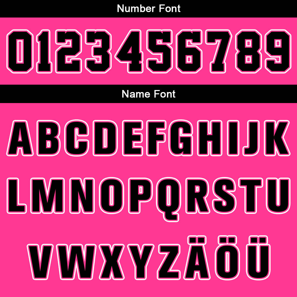 Benutzerdefinierter Rosa Schwarz Weiß Basketball Jersey Uniform Anzug gedruckt Ihr Logo Name Nummer