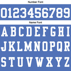 Benutzerdefinierte Blau Weiß Fußball Gradient Polo-Shirts Fügen Sie Ihr Einzigartiges hinzu Logo/Name/Nummer