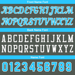 Individuelle Dunkelgrau-Hellblau Basketball Jersey Shorts für Männer und Frauen Gestickter und gedruckter Name, Nummer und Logo