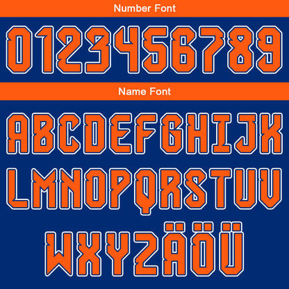 Benutzerdefinierter Blau Orange Weiß Basketball Jersey Uniform Anzug gedruckt Ihr Logo Name Nummer