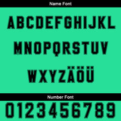 Benutzerdefiniert Grün Schwarz Personalisierter Baseball Jersey mit Farbverlauf Team Uniform mit Namen und Nummer