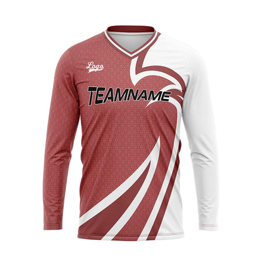 Kundenspezifisches Fleischpulver Basketball Fußball Schießen langes T-Shirt für Erwachsene und Kinder