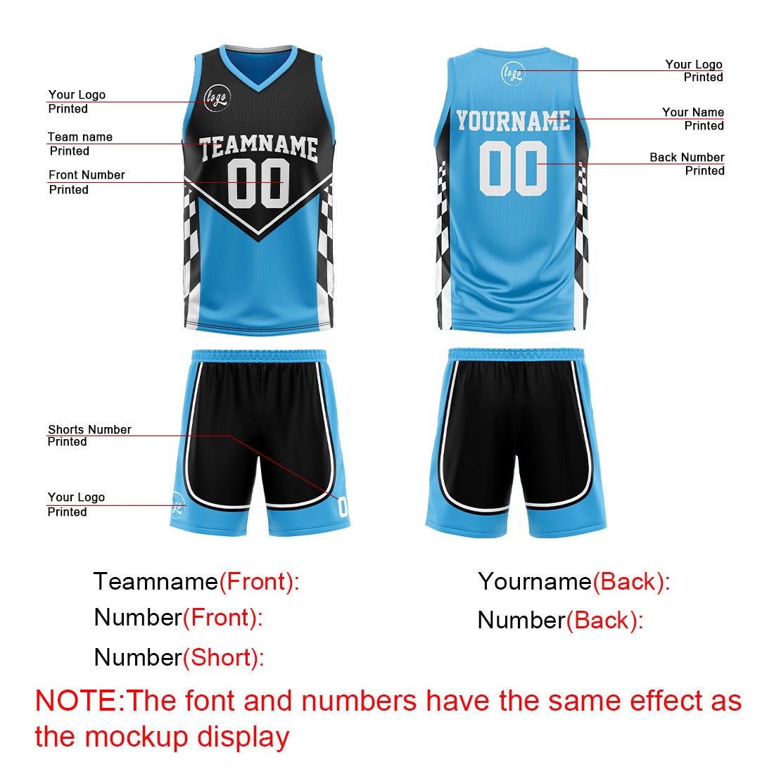 Benutzerdefinierte Schwarz Blau Reversible Basketball Jersey Personalisierte Print Name Nummer Logo