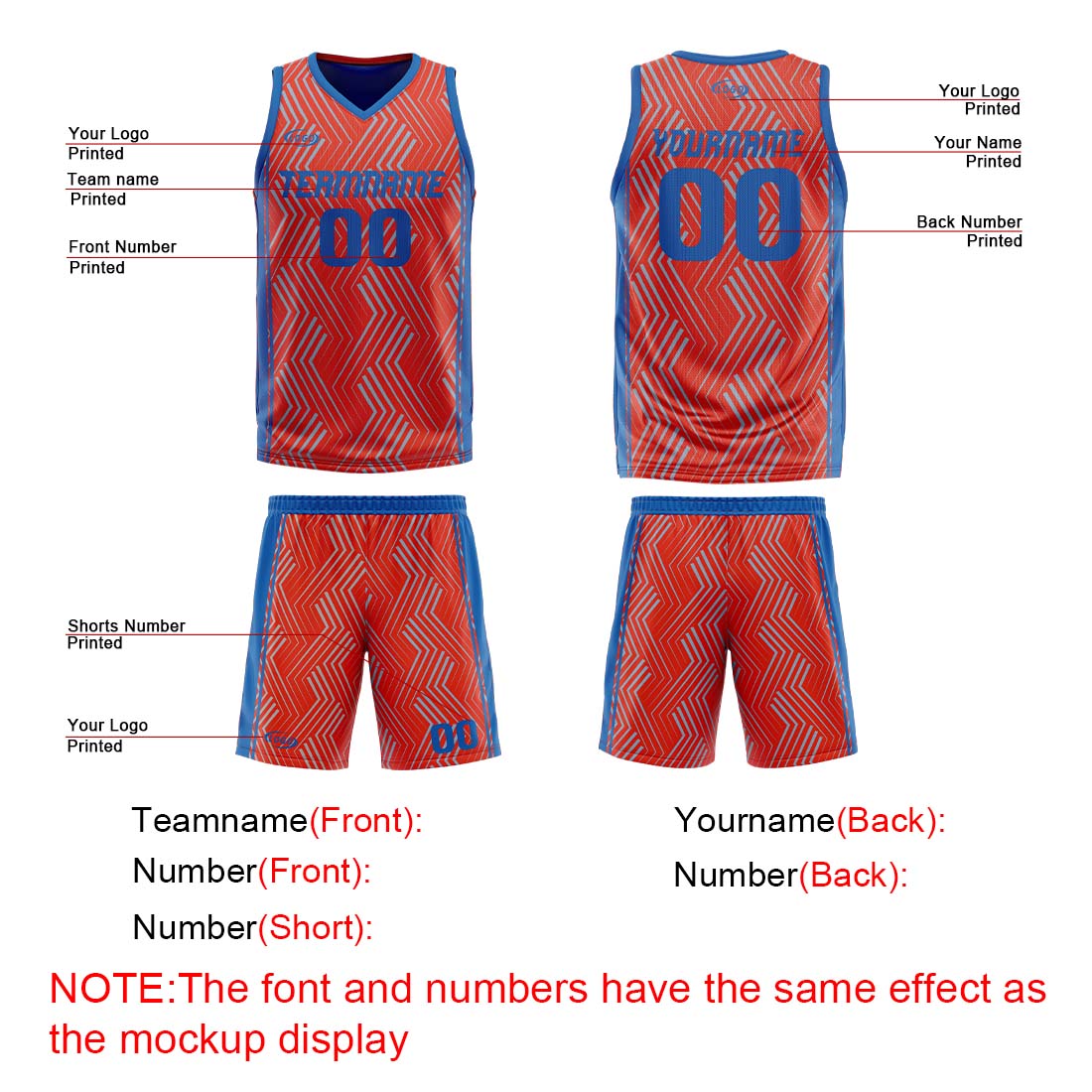 Benutzerdefinierte Rot Blau Reversible Basketball Jersey Personalisierte Drucken Name Nummer Logo