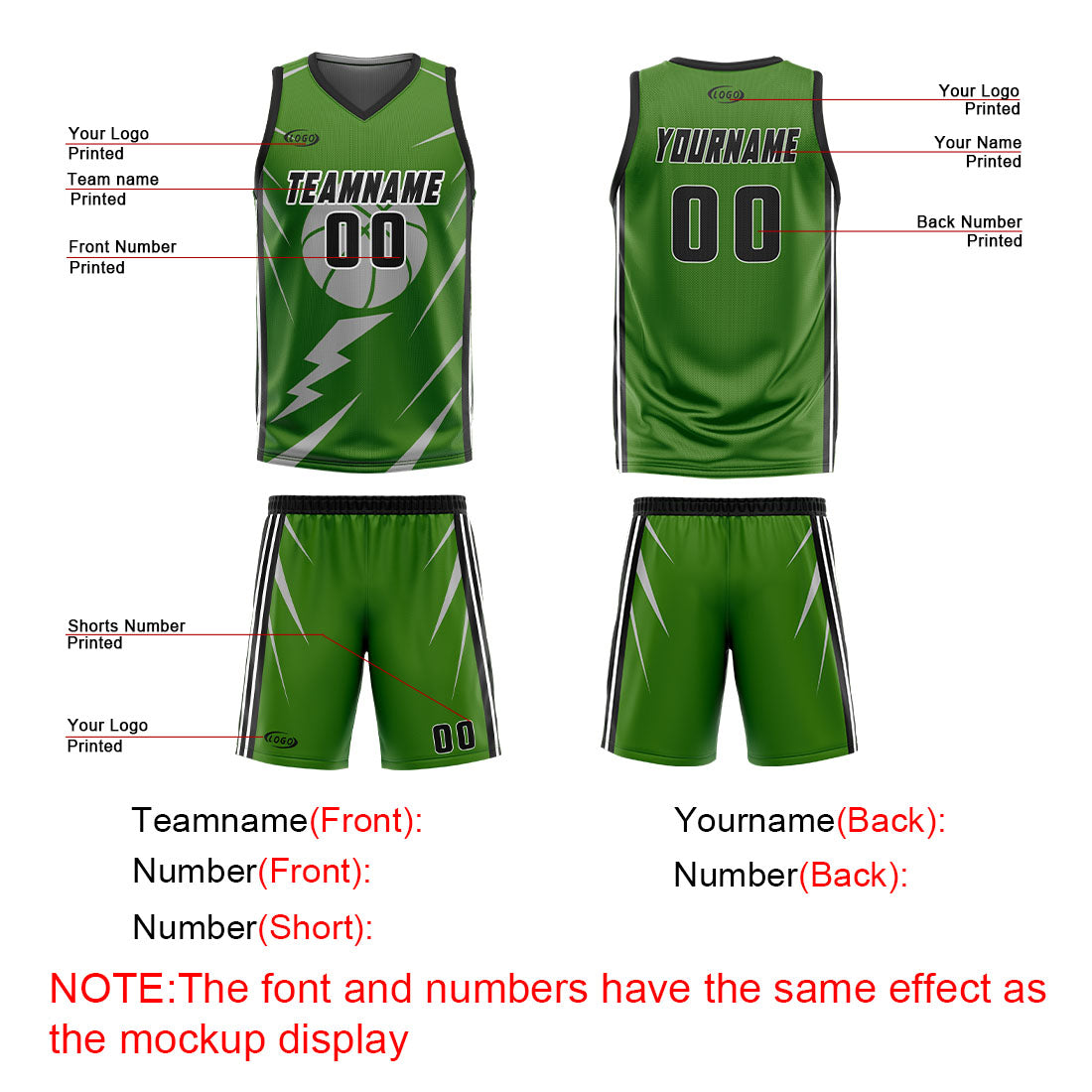 Benutzerdefinierte Grün Grau Reversible Basketball Jersey Personalisierte Drucken Name Nummer Logo