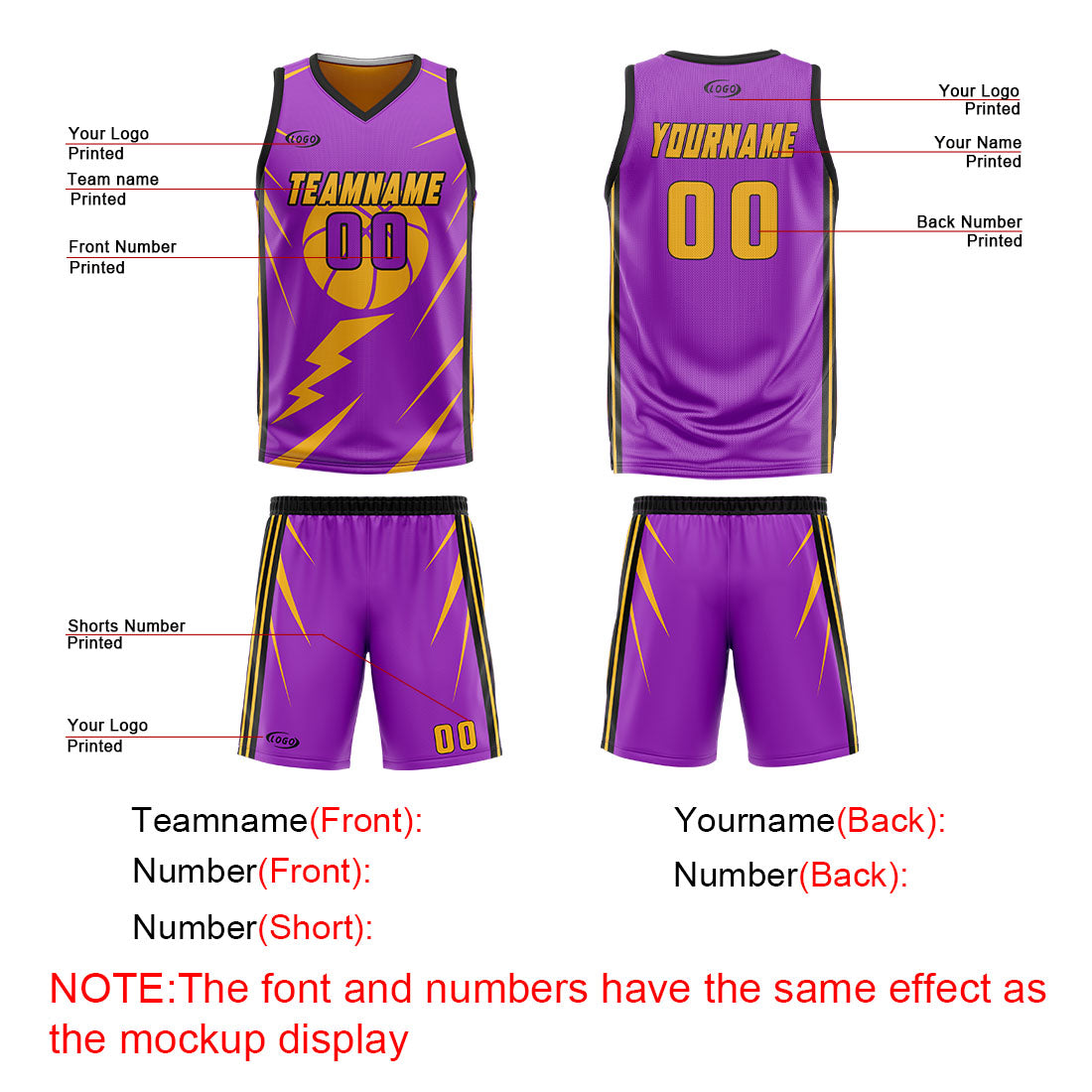 Benutzerdefinierte Lila Gelb Reversible Basketball Jersey Personalisierte Drucken Name Nummer Logo