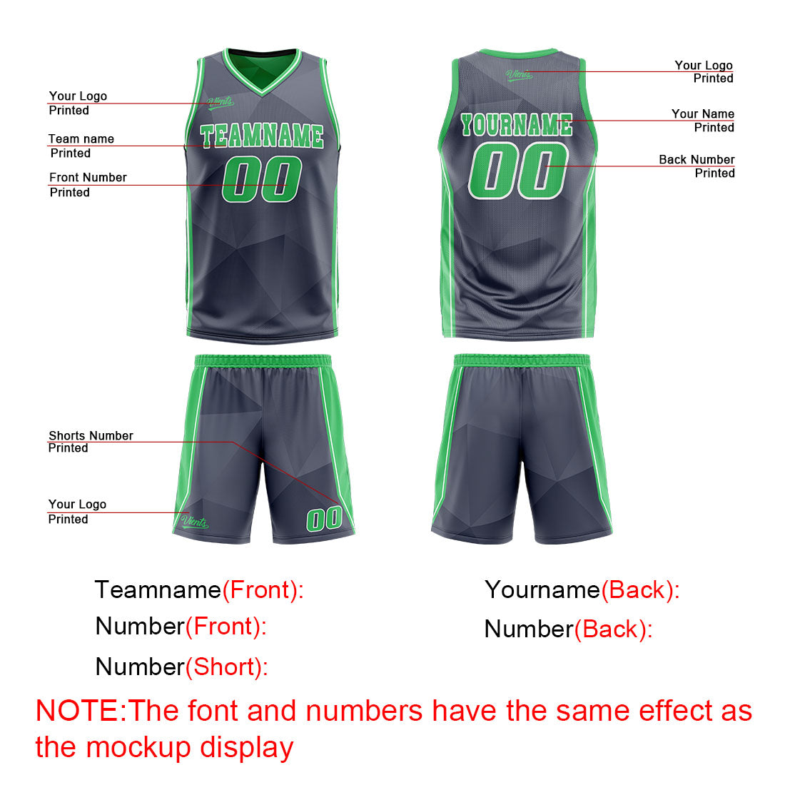 Benutzerdefinierte Marine Grün Reversible Basketball Jersey Personalisierte Drucken Name Nummer Logo