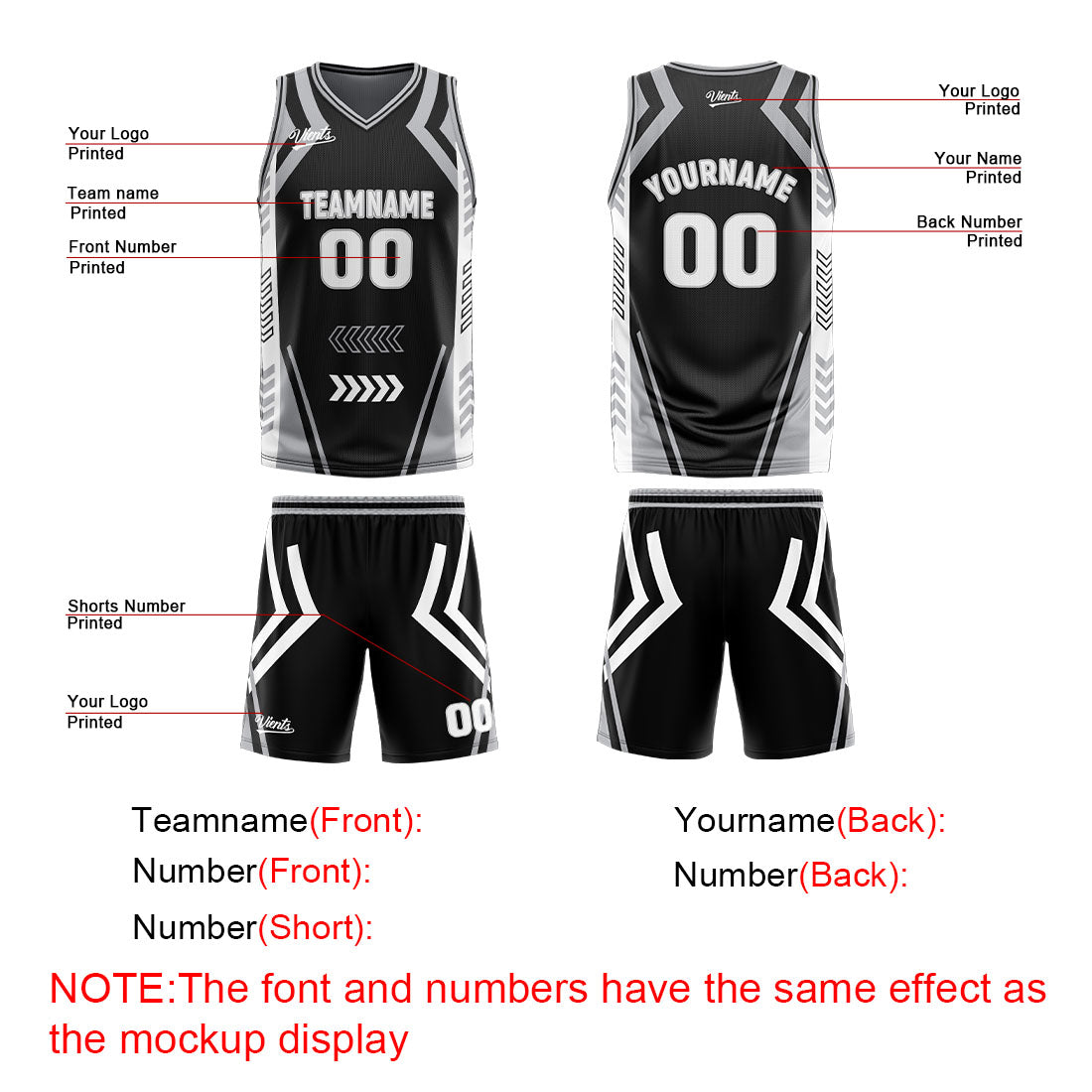 Benutzerdefinierte Schwarz Grau Reversible Basketball Jersey Personalisierte Drucken Name Nummer Logo