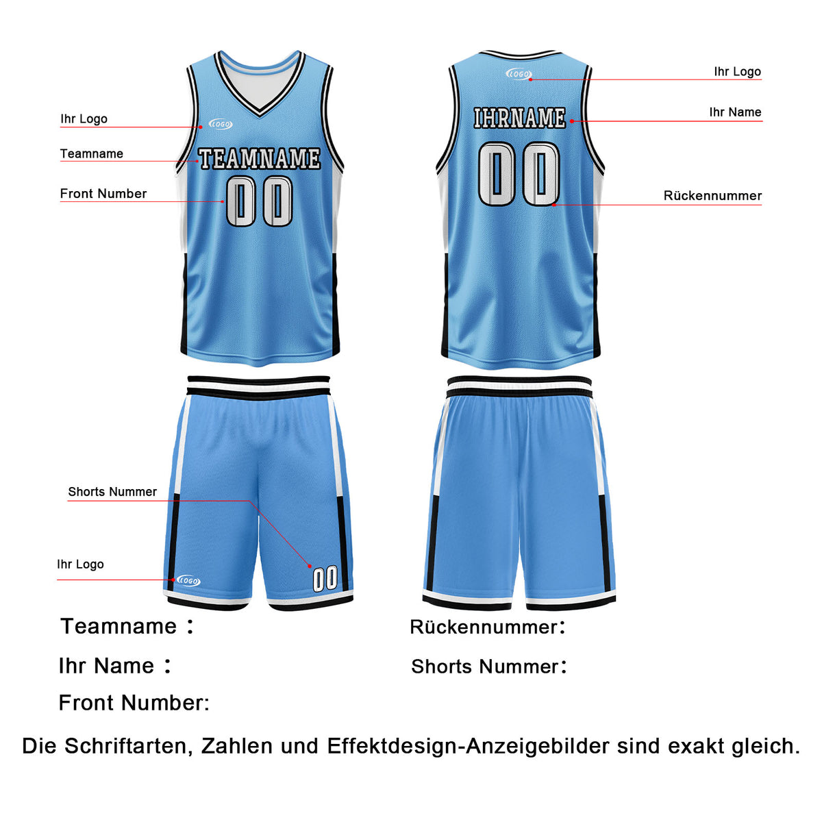 Benutzerdefinierte Blau Weiß Reversible Basketball Jersey Personalisierte Drucken Name Nummer Logo