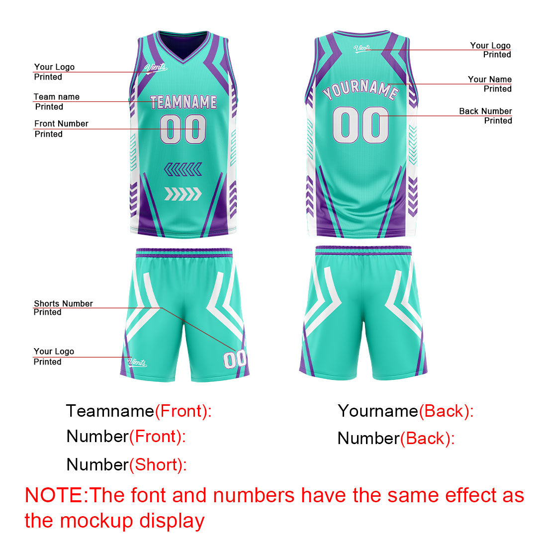 Benutzerdefinierte Cyan Lila Reversible Basketball Jersey Personalisierte Drucken Name Nummer Logo
