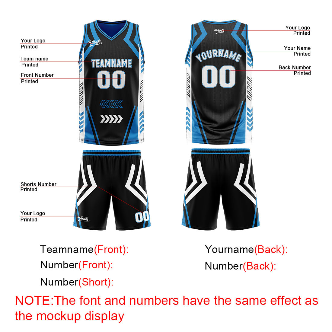 Benutzerdefinierte Schwarz Blau Reversible Basketball Jersey Personalisierte Drucken Name Nummer Logo
