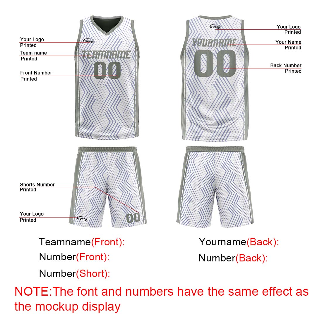 Benutzerdefinierte Weiß Grau Reversible Basketball Jersey Personalisierte Drucken Name Nummer Logo