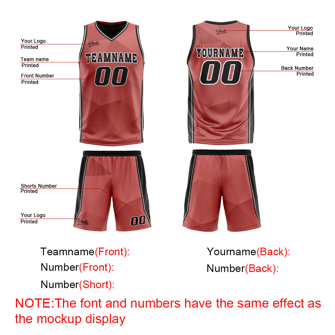 Benutzerdefinierte Rot Schwarz Reversible Basketball Jersey Personalisierte Drucken Name Nummer Logo