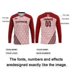 Kundenspezifisches Rot Basketball Fußball Schießen langes T-Shirt für Erwachsene und Kinder