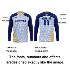 Kundenspezifisches Dunkel Blau Gold Basketball Fußball Schießen langes T-Shirt für Erwachsene und Kinder