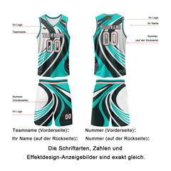 Benutzerdefinierter Blaues Pulver Basketball Jersey Uniform Anzug gedruckt Ihr Logo Name Nummer